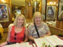 Eloise and Linda peruse the menu